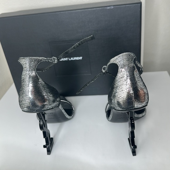 Saint Laurent metallic calfskin optimal 110 sandals - Picture 9 of 10